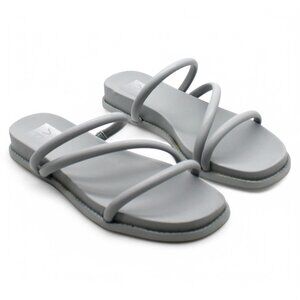 Cortez Womens Faux Leather Slides Strappy Sandals